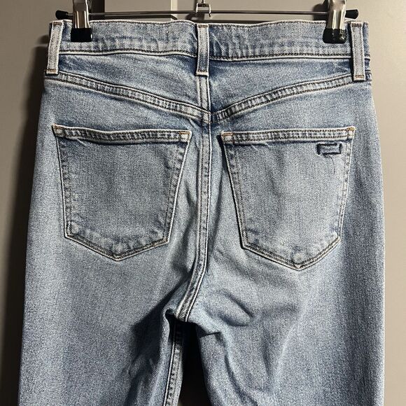 AYR Women The Yes Yes Yes High Rise Straight Skinny Leg Denim Jeans Blue 25 - Picture 5 of 9